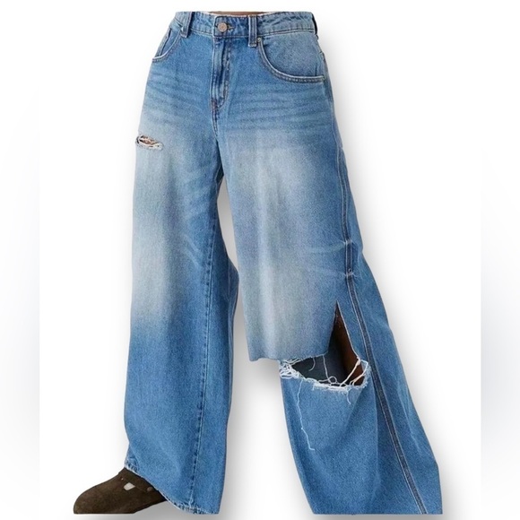 BDG Urban Outfitters Ultra Baggy Low Rise Relaxed Denim Jeans Normcore B… - Picture 13 of 14